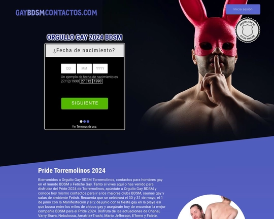 Gay BDSM Orgullo 2024 Torremolinos Logo